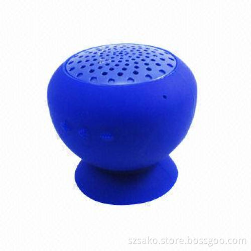 Waterproof Silicone Sucker Colorful Portable Bluetooth Speaker for iPhone/iPad